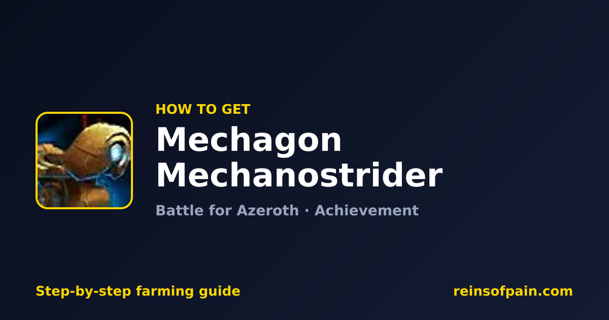 Mechagon Mechanostrider - WoW Mount Guide