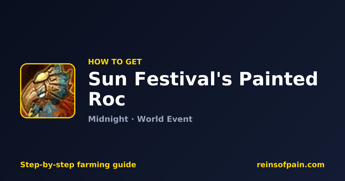 Sun Festival's Painted Roc - WoW Mount Guide